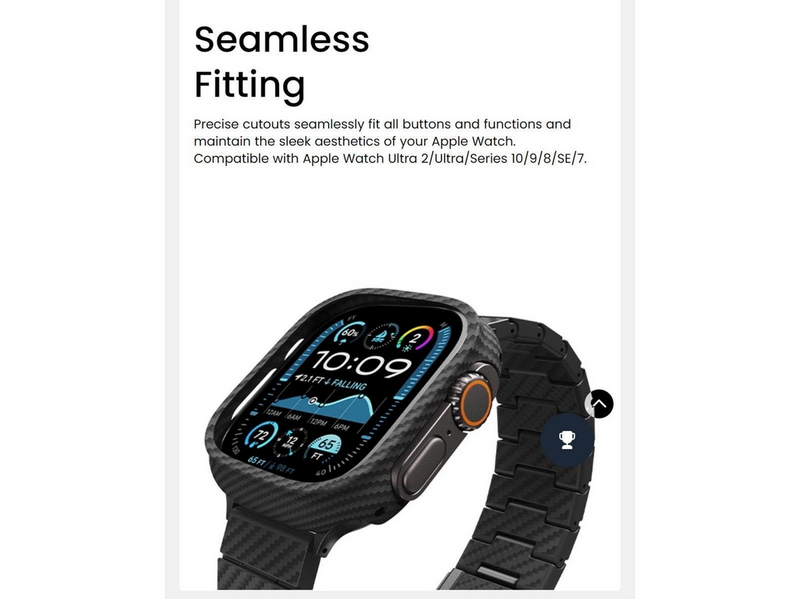 PITAKA Air case black/grey - Apple Watch 10 46 mm