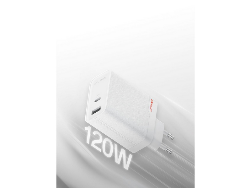 OnePlus 120W SUPERVOOC Dual Ports GaN Adapter (Type-C + Type-A)