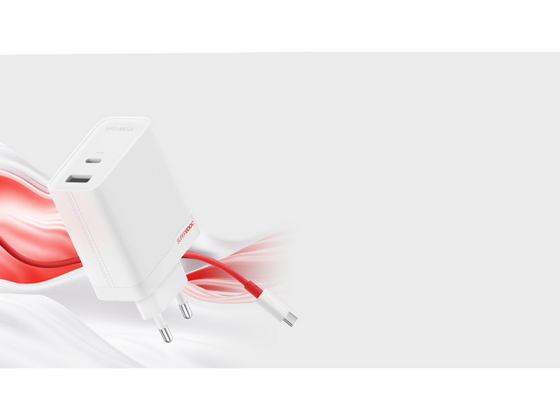 OnePlus 120W SUPERVOOC Dual Ports GaN Adapter (Type-C + Type-A)