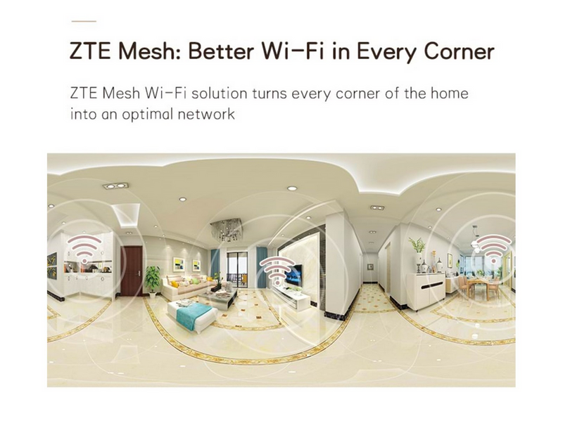 ZTE Z1200 AC1200 Dual Band Wi-Fi 5 Mesh AP