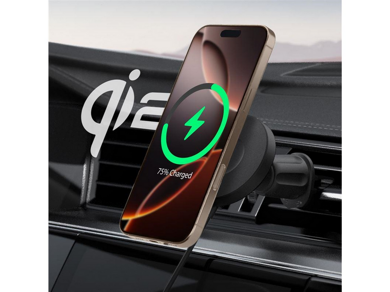 Spigen OneTap Pro 4 MagSafe Car Mount Charger - black - Wireless / AirVent Hook