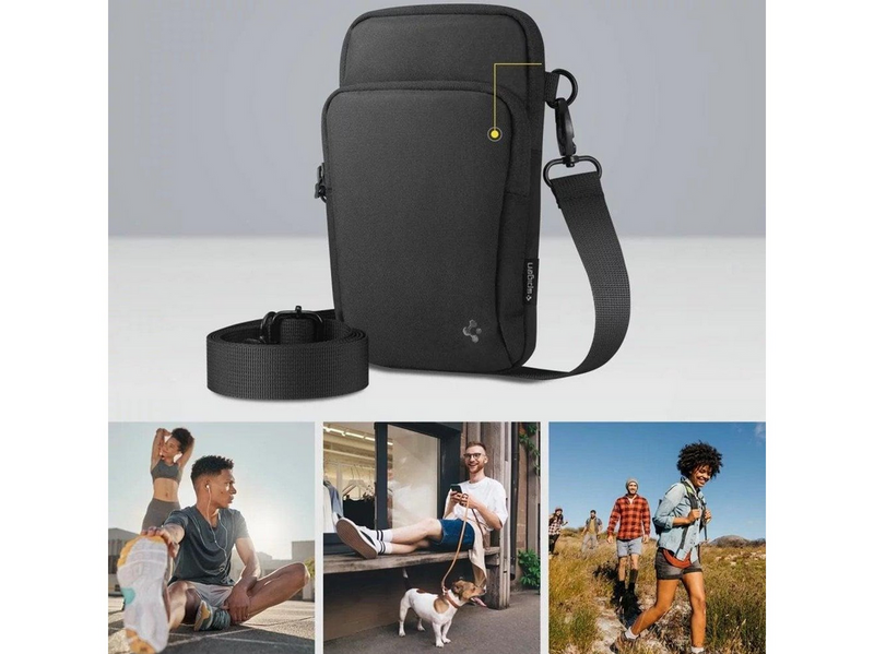 Spigen Klasden Universal Cross bag for Mobile - black