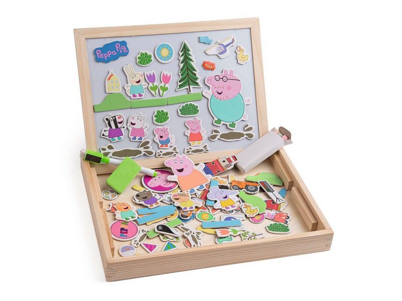 Peppa Pig Wooden Magnetic Blackboard