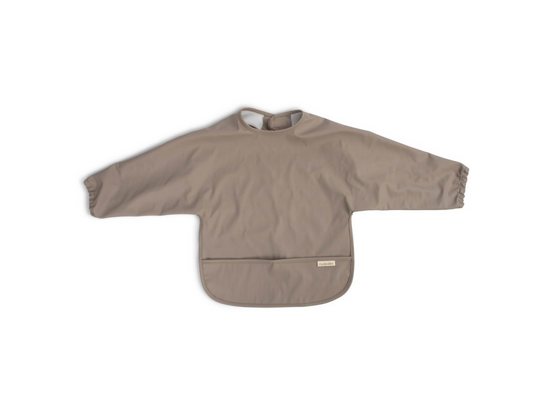 Filibabba Lätzchen mit Ärmeln - Warm Grey