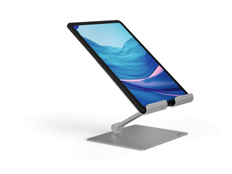 DURABLE Universtell verstellbarer Ständer für Tablets und Smartphones bis 13″. Mit stufenloser Höhen- und Lesewinkeleinstellung.