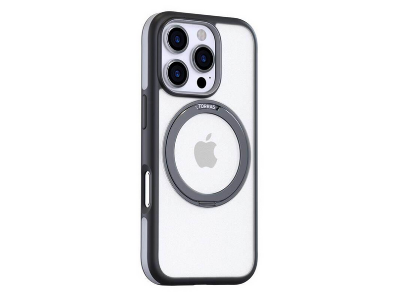 Torras Ostand R Fusion Case for iPhone 16 Pro Max (Black)
