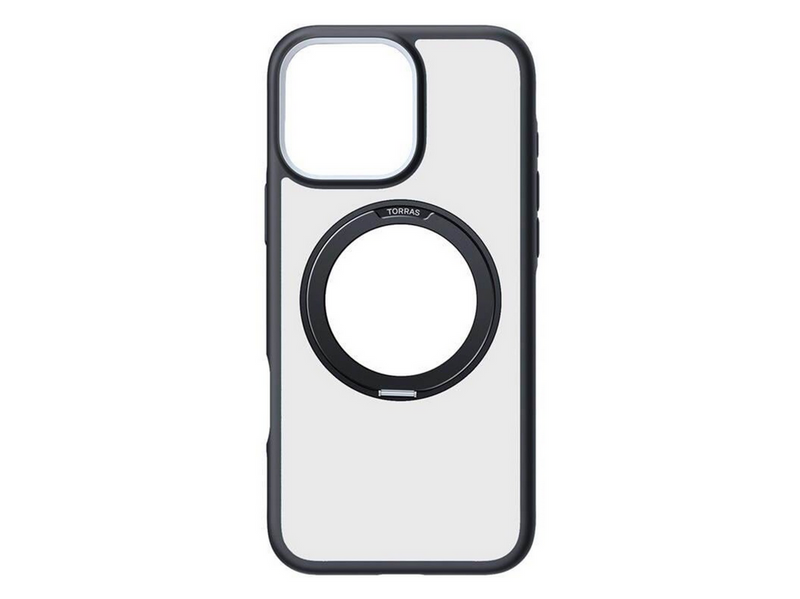 Torras Ostand R Fusion Case for iPhone 16 Pro Max (Black)