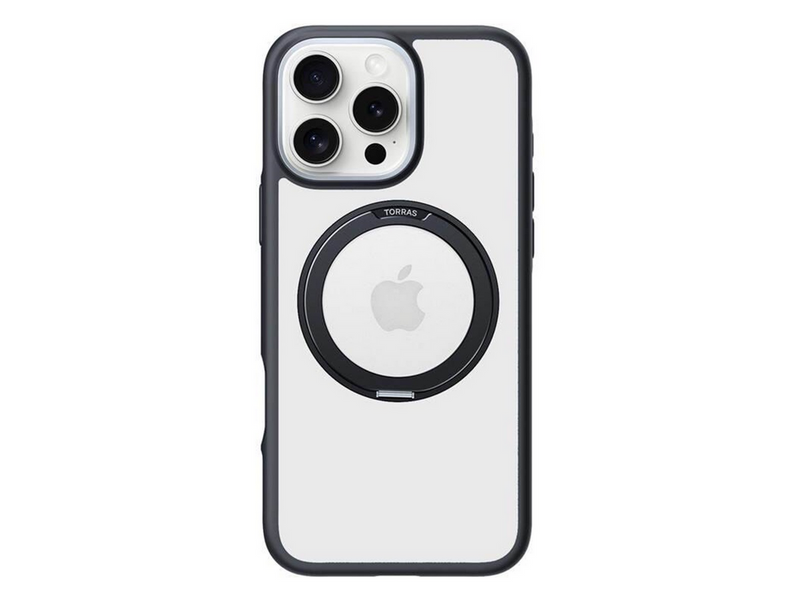 Torras Ostand R Fusion Case for iPhone 16 Pro Max (Black)