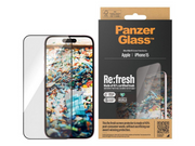 PanzerGlass Re:fresh Screen Protector iPhone 15 | Ultra-Wide Fit w. EasyAligner