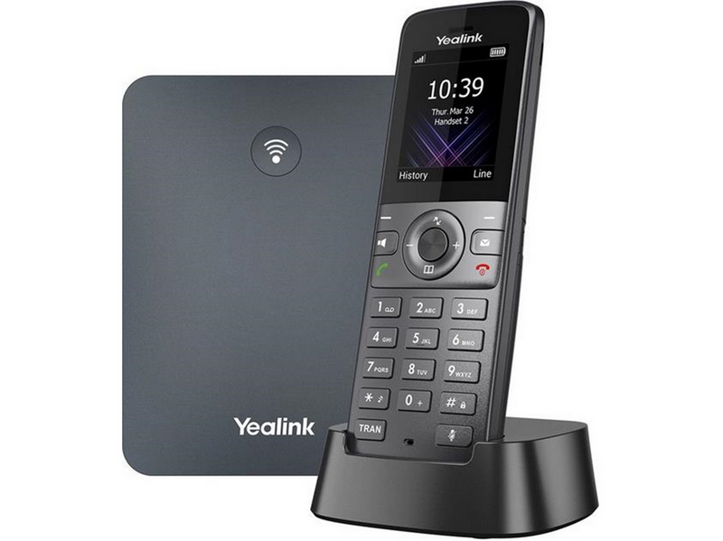 Yealink W74P - cordless VoIP phone - with Bluetooth interface with caller ID/call waiting - 3-way call capability