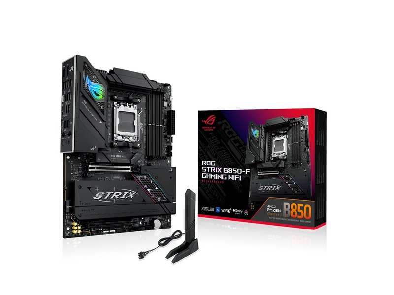 ASUS ROG STRIX B850-F GAMING WIFI Mainboard - AMD B850 - AMD AM5 - DDR5 RAM - ATX