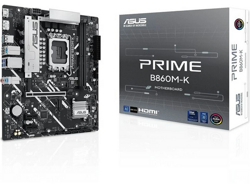 ASUS PRIME B860M-K Mainboard - Intel B860 - Intel LGA1851 - DDR5 RAM - Micro-ATX