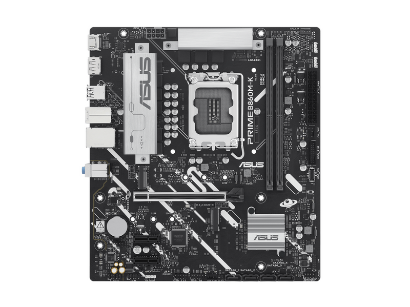 ASUS PRIME B860M-K Mainboard - Intel B860 - Intel LGA1851 - DDR5 RAM - Micro-ATX