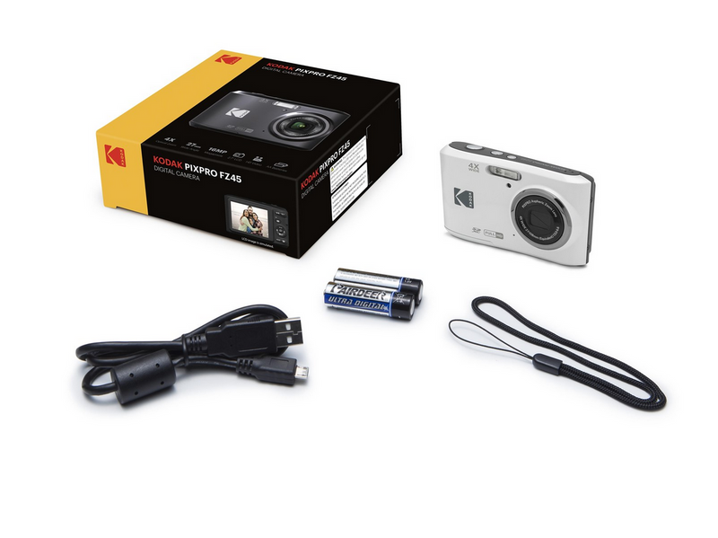 KODAK Pixpro Friendly Zoom FZ45 White - Compact Digital Camera