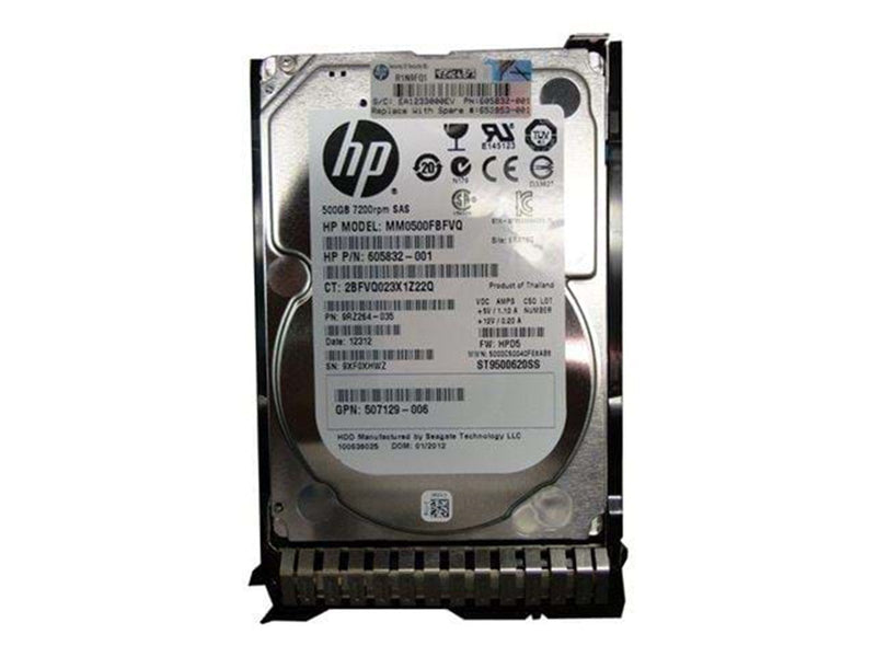HP Dual Port Midline - 500GB - Festplatten - 653953-001 - SAS2 - 2.5"