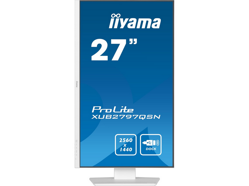 27" iiyama ProLite XUB2797QSN-W2 - 2560x1440 - 100Hz - IPS - 65W USB-C
