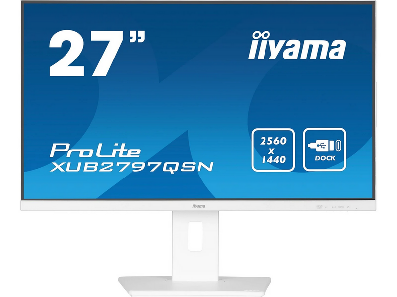 27" iiyama ProLite XUB2797QSN-W2 - 2560x1440 - 100Hz - IPS - 65W USB-C