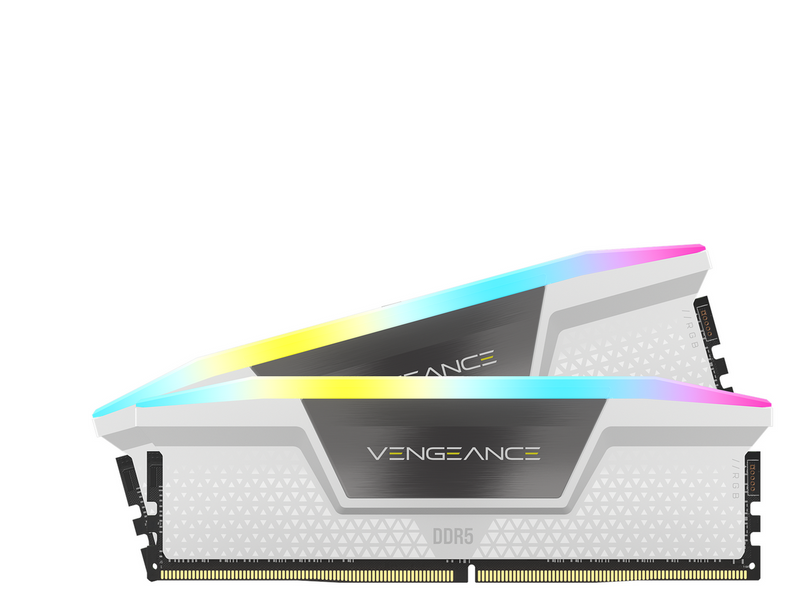 Corsair Vengeance RGB DDR5-6000 - 32GB - CL30 - Dual Channel (2 pcs) - AMD EXPO & Intel XMP - Weiß mit RGB
