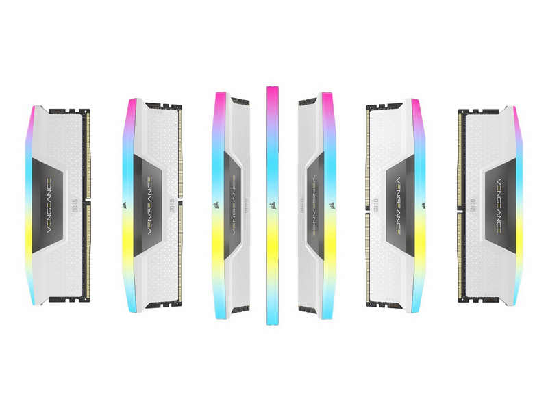 Corsair Vengeance RGB DDR5-6000 - 64GB - CL30 - Dual Channel (2 pcs) - AMD EXPO & Intel XMP - Weiß mit RGB