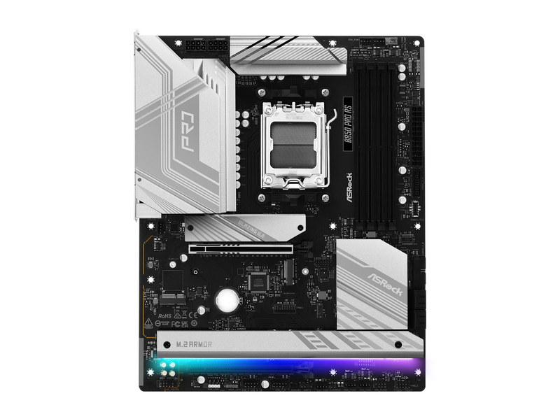 ASRock B850 Pro RS Mainboard - AMD B850 - AMD AM5 - DDR5 RAM - ATX