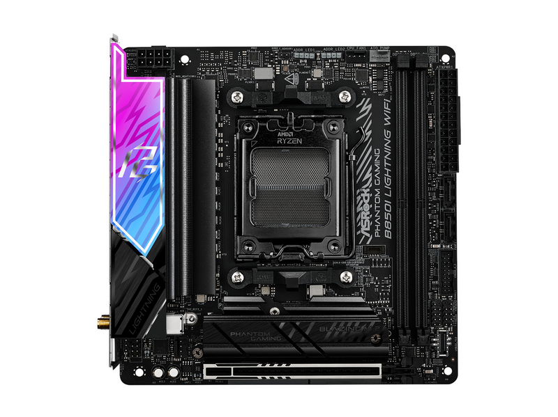 ASRock B850I Lightning WiFi Mainboard - AMD B850 - AMD AM5 - DDR5 RAM - Mini-ITX