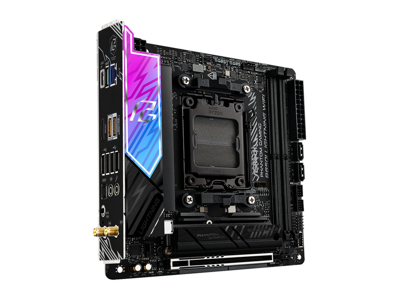 ASRock B850I Lightning WiFi Mainboard - AMD B850 - AMD AM5 - DDR5 RAM - Mini-ITX