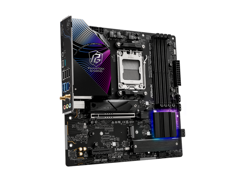 ASRock B850M Riptide WiFi Mainboard - AMD B850 - AMD AM5 - DDR5 RAM - Micro-ATX