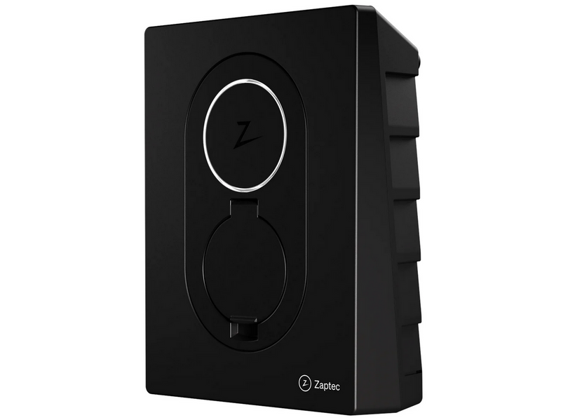 Zaptec Go charging box 22kW Type 2 WiFi and 4G Asphalt black