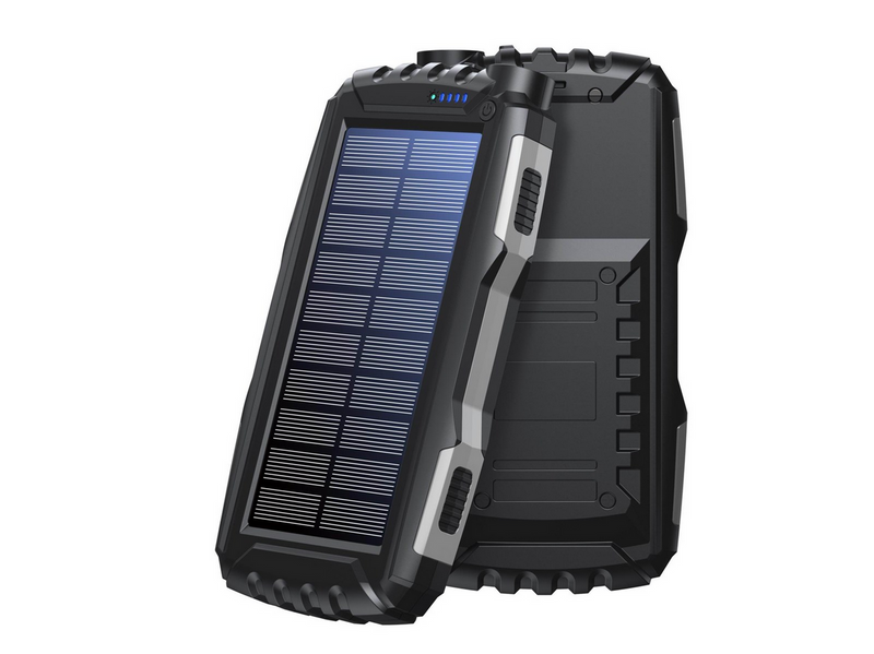 DENVER PSO-20010 MK2 – Solar Powerbank with 20.000mAh Battery and Triple USB Output - 20000 Ah