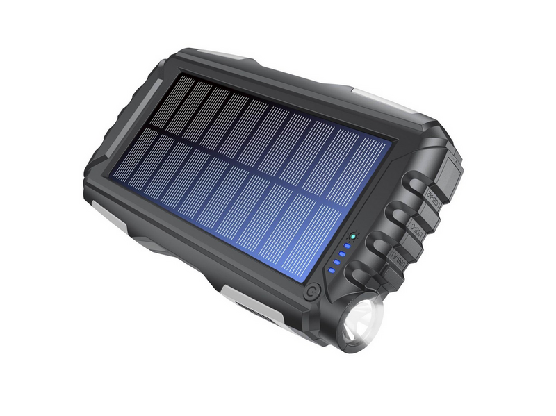DENVER PSO-20010 MK2 – Solar Powerbank with 20.000mAh Battery and Triple USB Output - 20000 Ah
