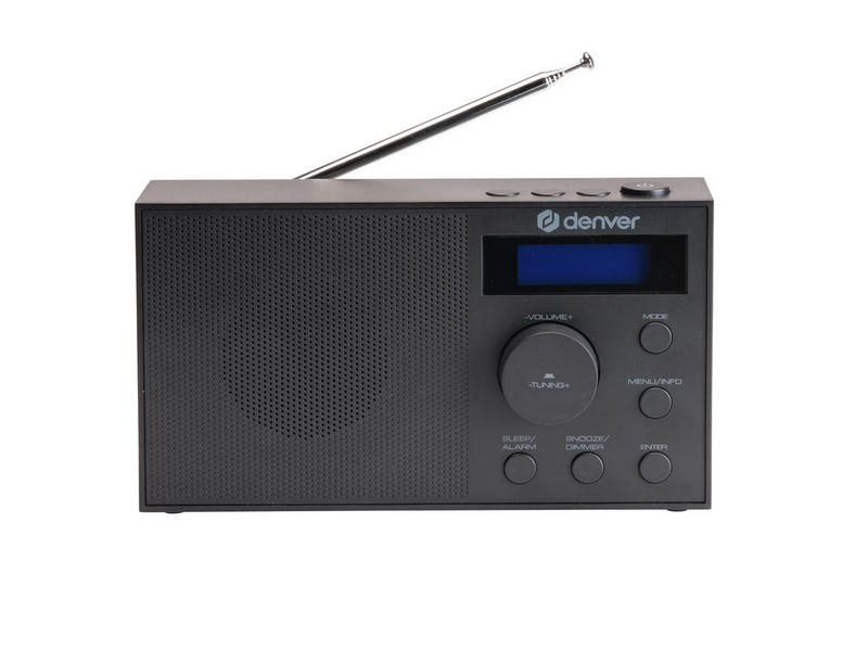 DENVER DAB-51B – Compact DAB+/FM Radio with Dual Alarm (Black)