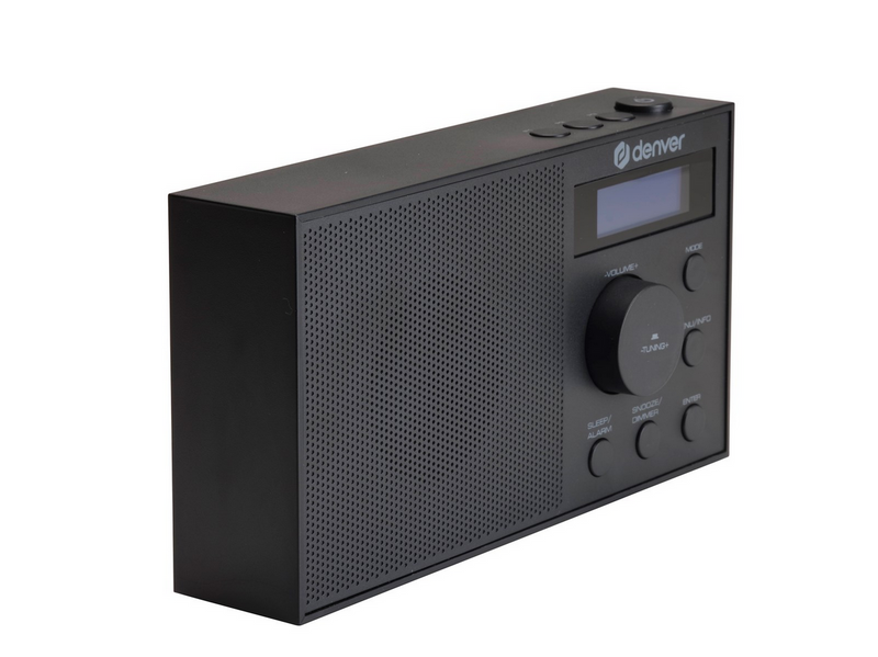 DENVER DAB-51B – Compact DAB+/FM Radio with Dual Alarm (Black)