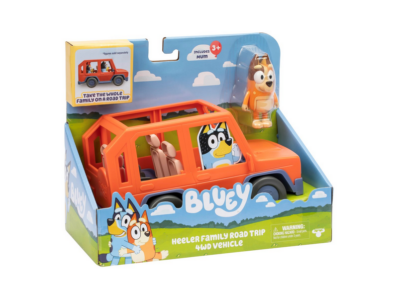 Bluey Heeler Family Road Trip 4wd Vehicle