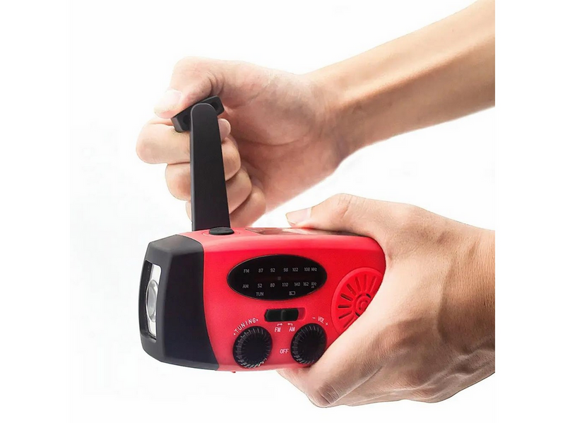 DENVER SCR-2005 - Emergency Radio - Solar - Dynamo - 2000 mAh Powerbank - FM