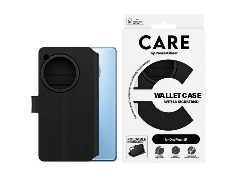 CARE by PanzerGlass Feature Wallet Case w. Kickstand OnePlus 12R