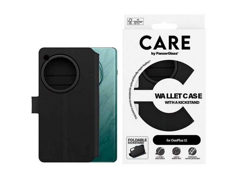 CARE by PanzerGlass Feature Wallet Case w. Kickstand OnePlus 12