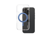 CARE by PanzerGlass Feature Case Transparent w. Blue Kickstand & MagSafe iPhone 16 Pro