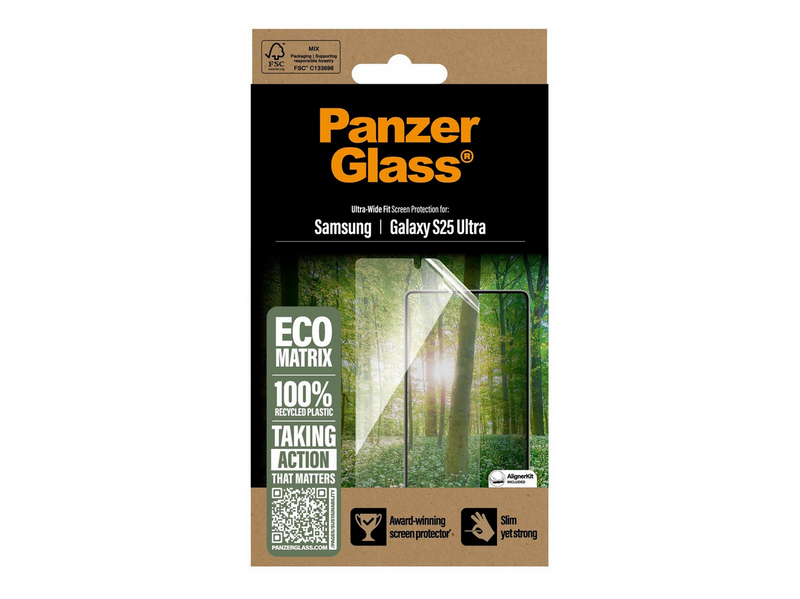PanzerGlass Eco MATRIX Screen Protector Samsung Galaxy S25 Ultra | Ultra-Wide Fit
