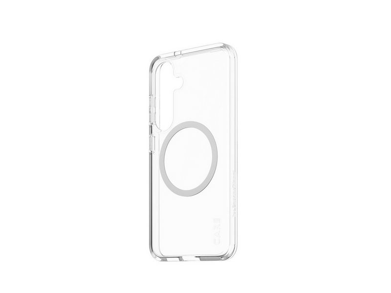 CARE by PanzerGlass Flagship Case Transparent Urban Combat w. White QI Compatible Samsung Galaxy S25