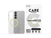 CARE by PanzerGlass Flagship Case Transparent Urban Combat w. Chardonnay QI Compatible Samsung Galaxy S25+