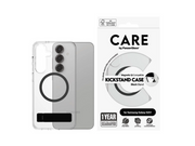 CARE by PanzerGlass Feature Case Transparent w. Black Kickstand & QI Compatible Samsung Galaxy S25+
