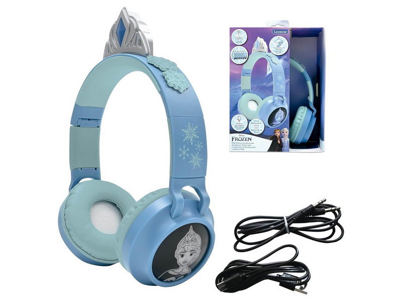 Lexibook Disney Frozen Wireless & Wired Headphones with Lights
