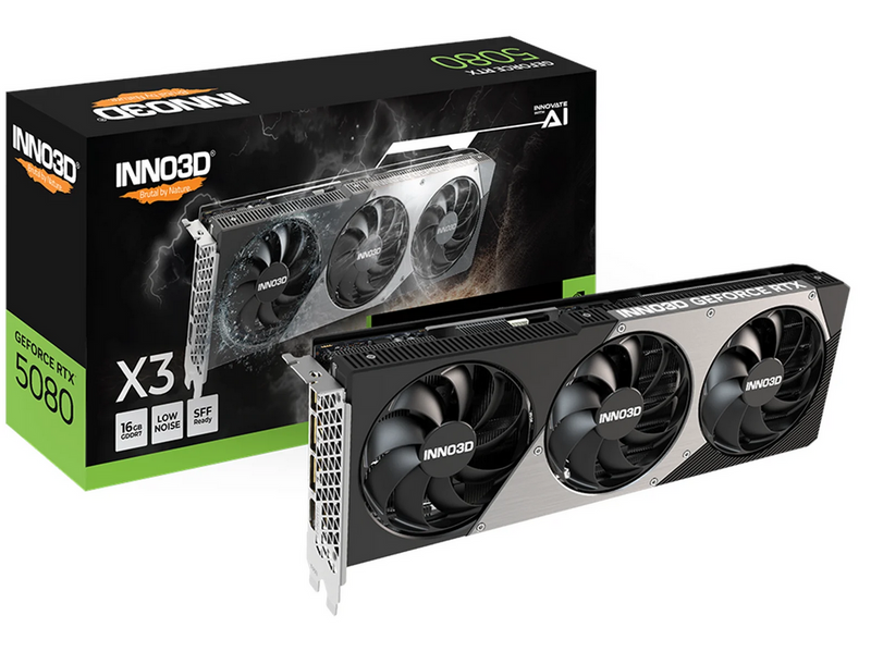 Inno3D GeForce RTX 5080 X3 - 16GB GDDR7 RAM - Grafikkarte