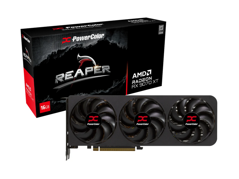 PowerColor Radeon RX 9070 XT Reaper - 16GB GDDR6 RAM - Grafikkarte