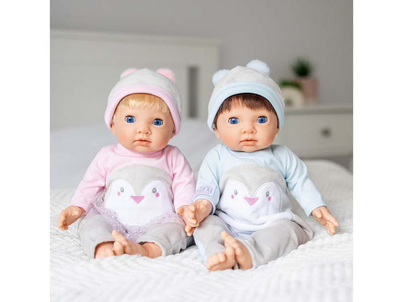 Tiny Treasures Baby Penguin Twin Doll Set