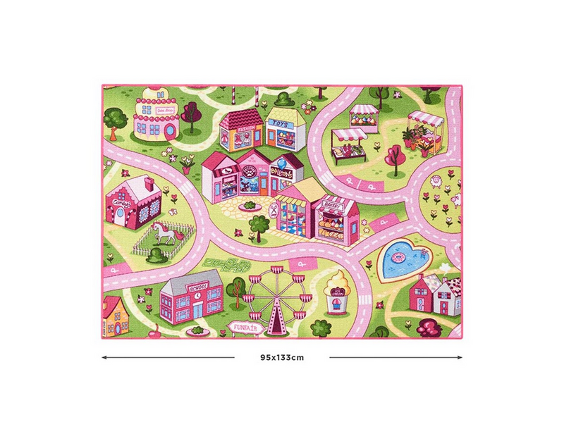 Rebel Roads Legetæppe - Pink tivoli - 95 x 133 cm