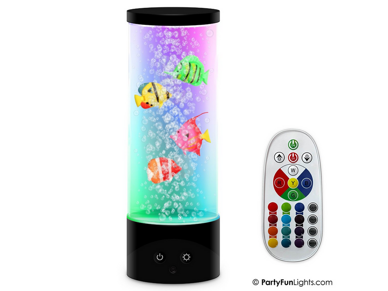 Party Funlight Fiske lampe med fjernbetjening H: 28cm