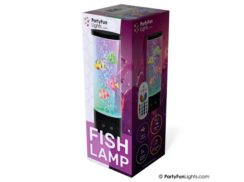 Party Funlight Fiske lampe med fjernbetjening H: 28cm