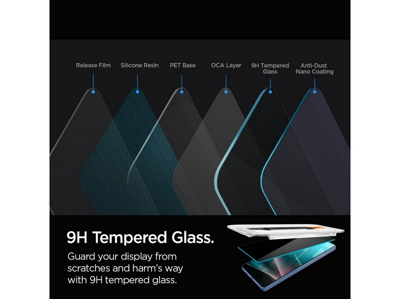 Spigen Glass tR EZ Fit HD (Privacy) 2 Pack - Samsung Galaxy S25 Ultra