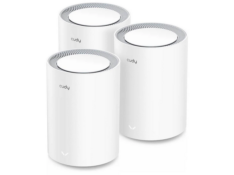 Cudy Mesh Solution M3000 3-pack AX3000 Gigabit Wi-Fi 6 2.5G White - Mesh router Wi-Fi 6